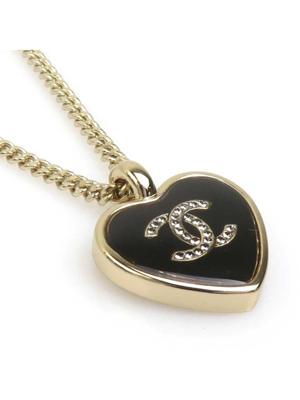 Chanel Necklace CC Logo Heart